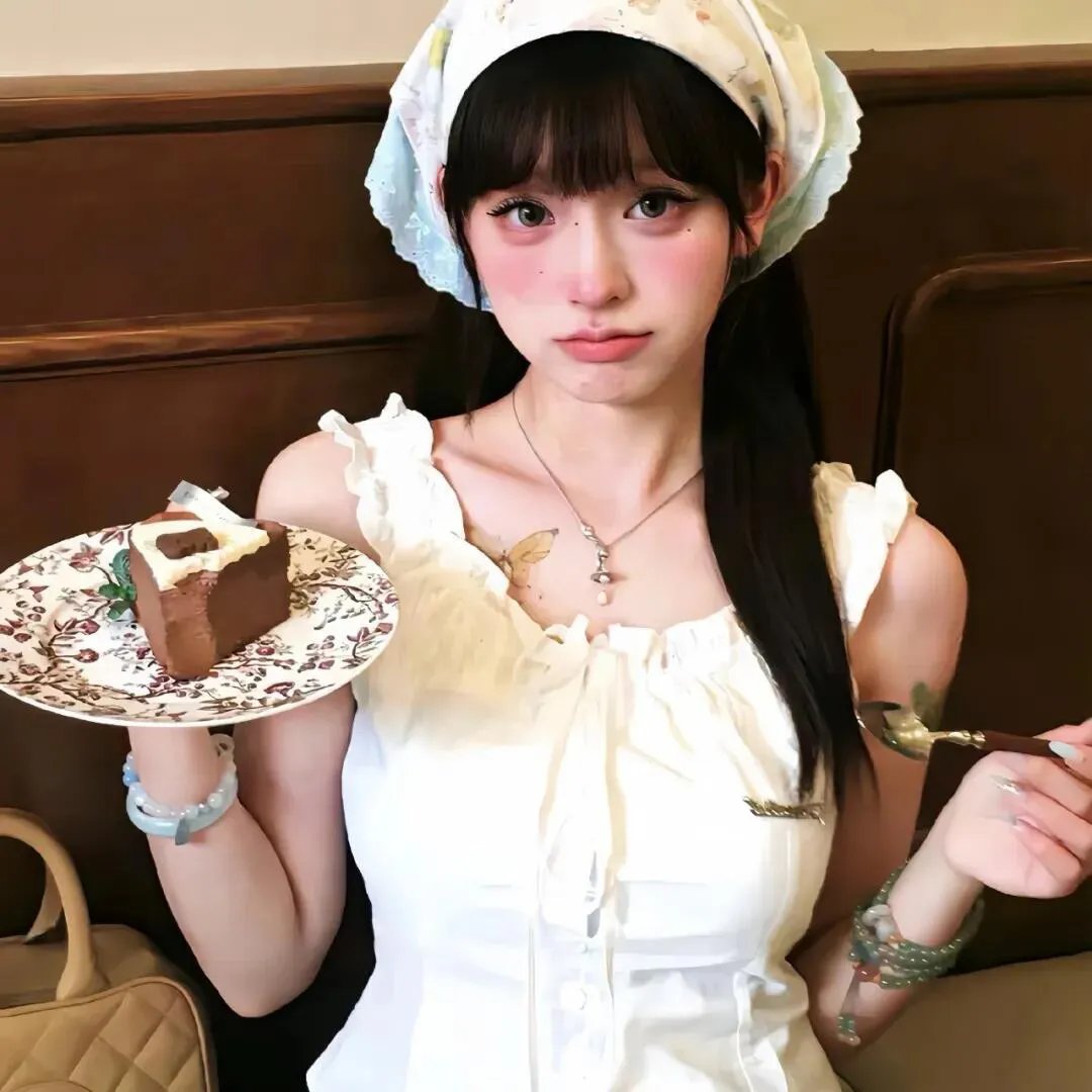 照片中的女孩